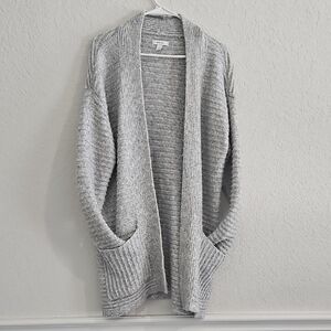 Cozy Gray Women's Large Cardigan Sweater